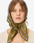 INOUI EDITIONS - CHOUETTE 70 Square Scarf in Khaki