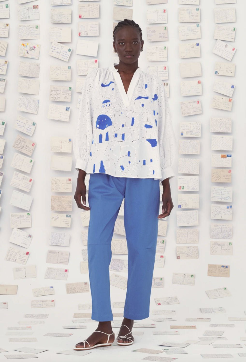 MII COLLECTION - Claudie Shirt in Blue Cyclades