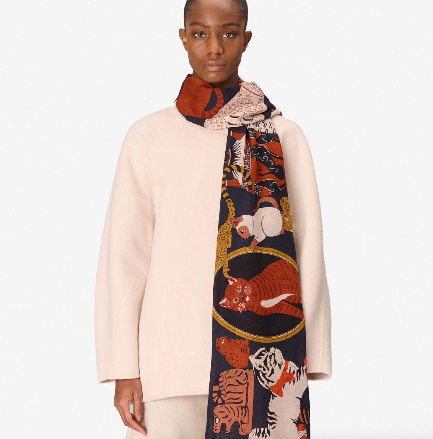 INOUI EDITIONS - 70 Collectionneur Scarf in Duck Blue