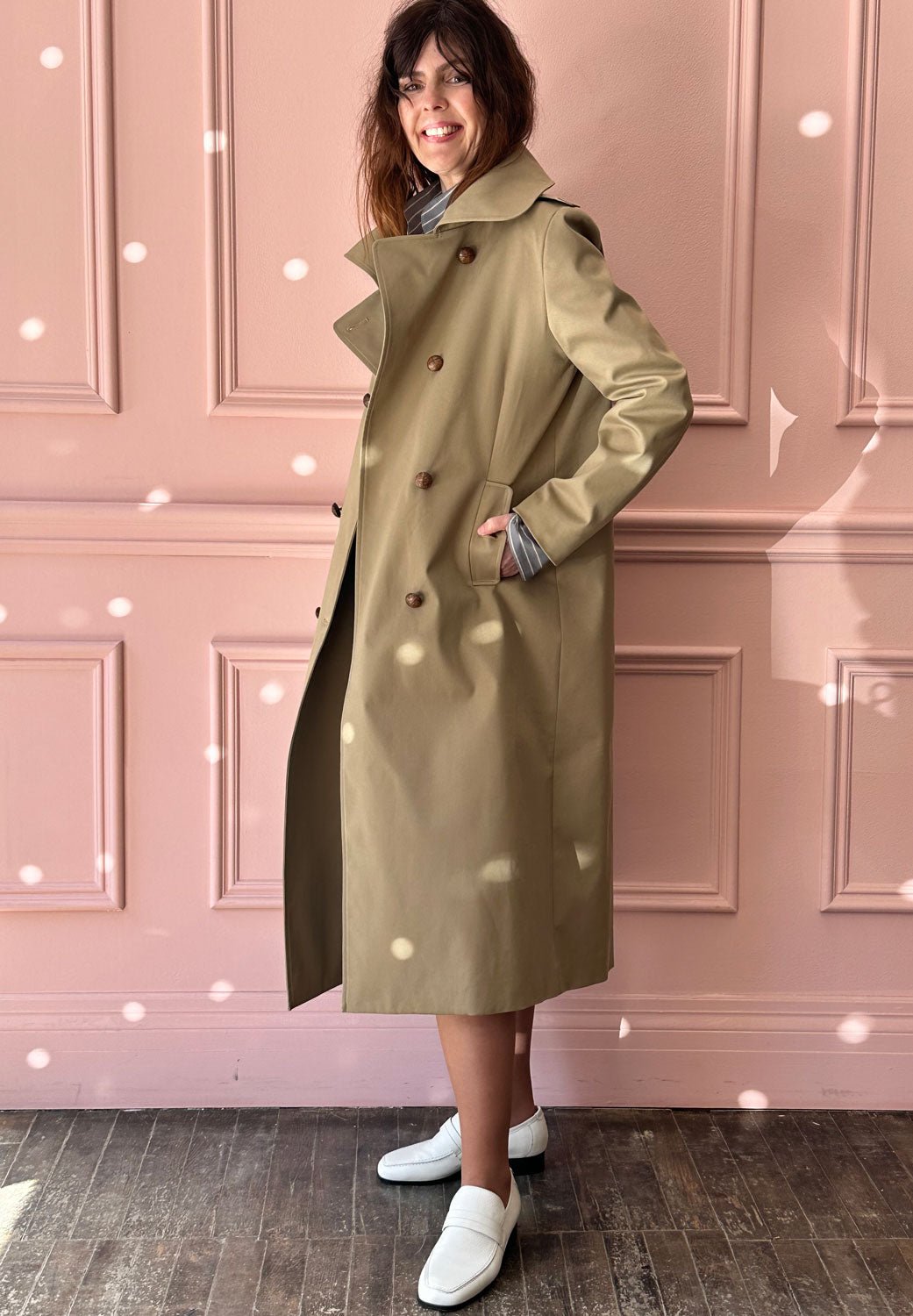 Les Prairies de Paris - Coat Corto in Khaki
