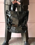 CHRISTIAN PEAU - 2-Way Tote in Black Patent Leather