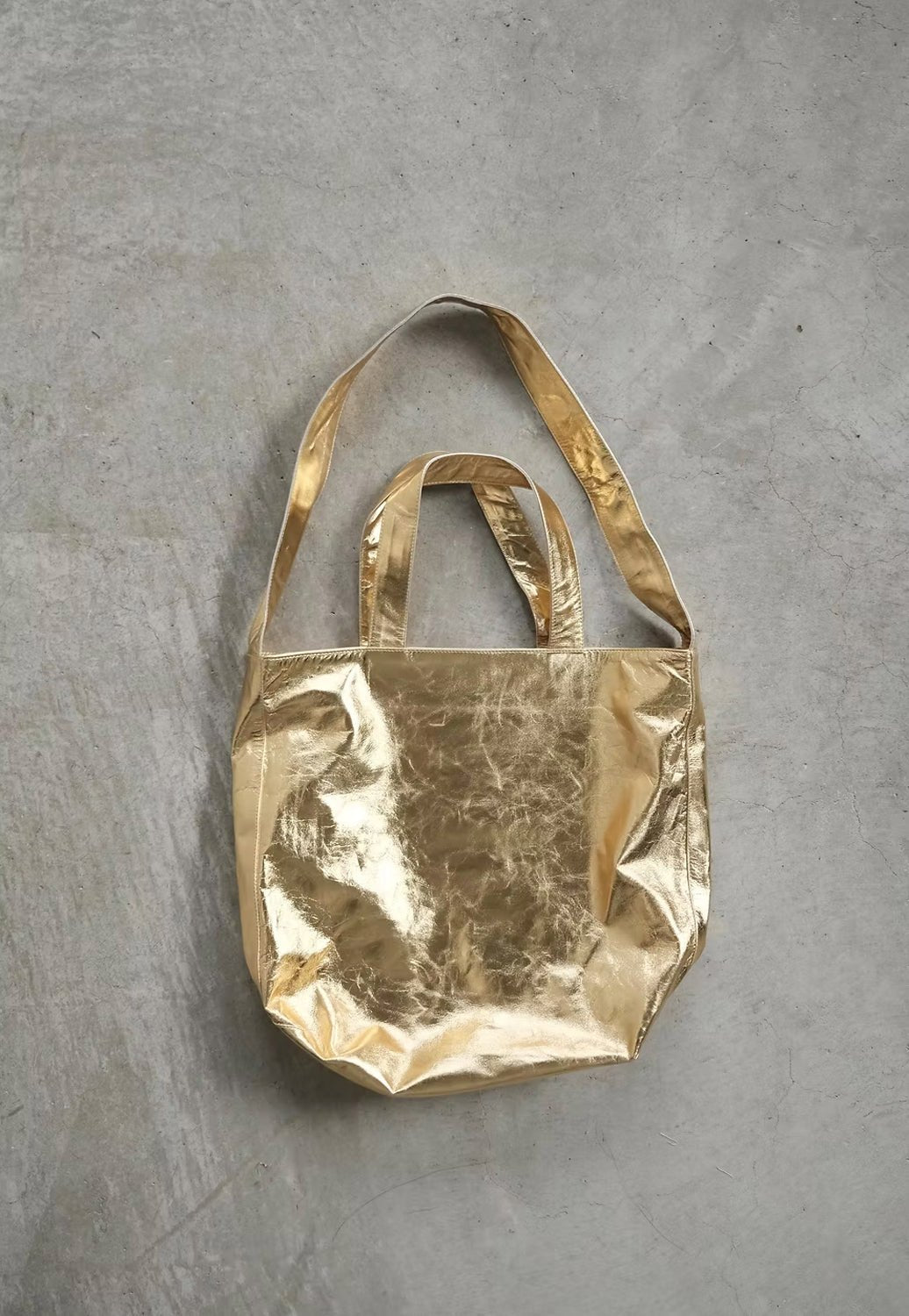 CHRISTIAN PEAU - 2-way Tote in Yellow Gold