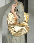 CHRISTIAN PEAU - 2-way Tote in Yellow Gold