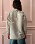 CHRISTIAN PEAU - Vintage Silk Shirt in Silver Beige