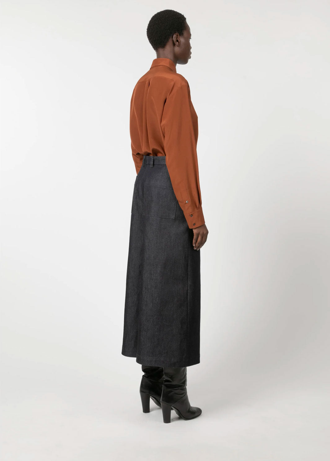 INDRESS - Emmanuel Denim Culottes in Navy