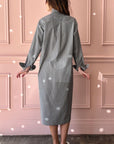 LES PRAIRIES DE PARIS - Robe Encre in Navy Stripes