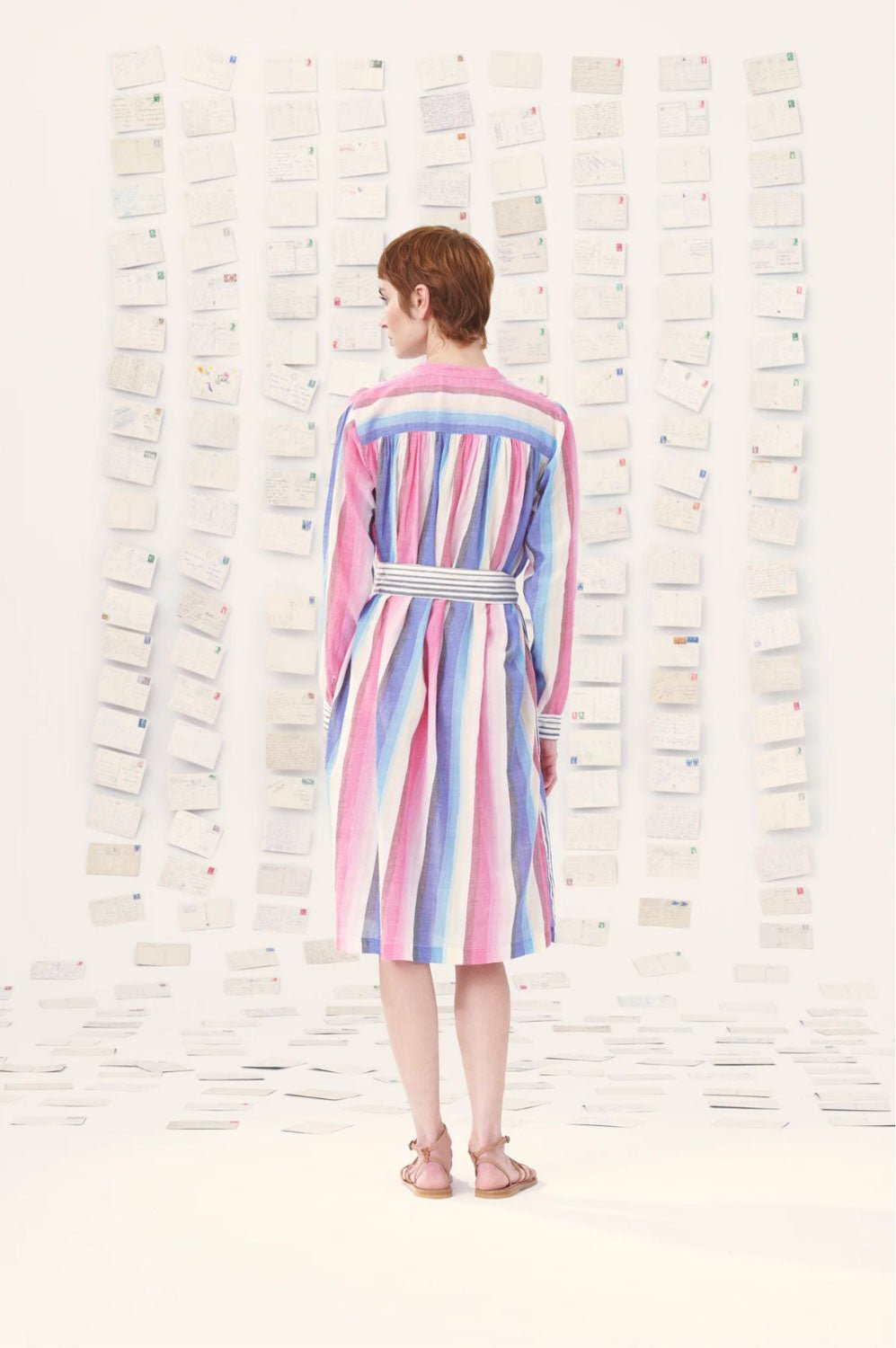 MII COLLECTION - EOS Dress in Pink Stripes