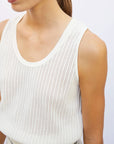 MOLLI - ETE Knitted Tank Top in Milk