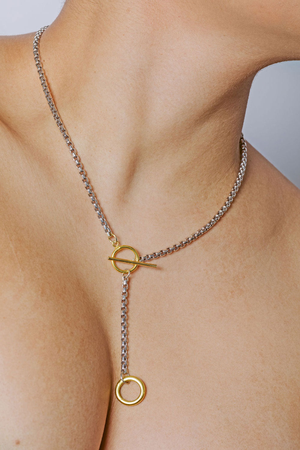 FLORENTIS - Double Loop Lariat in Sterling Silver