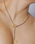 FLORENTIS - Double Loop Lariat in Sterling Silver