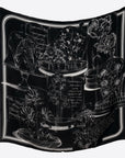 MANIPURI - Flower Cloche Skirt in Black