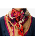 INOUI EDITIONS - BESTIARE 130 SQUARE SCARF in FUCHSIA