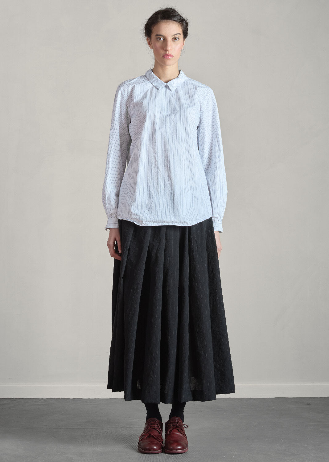 BERGFABEL - HANNA Shirt in Mini Blue Stripe