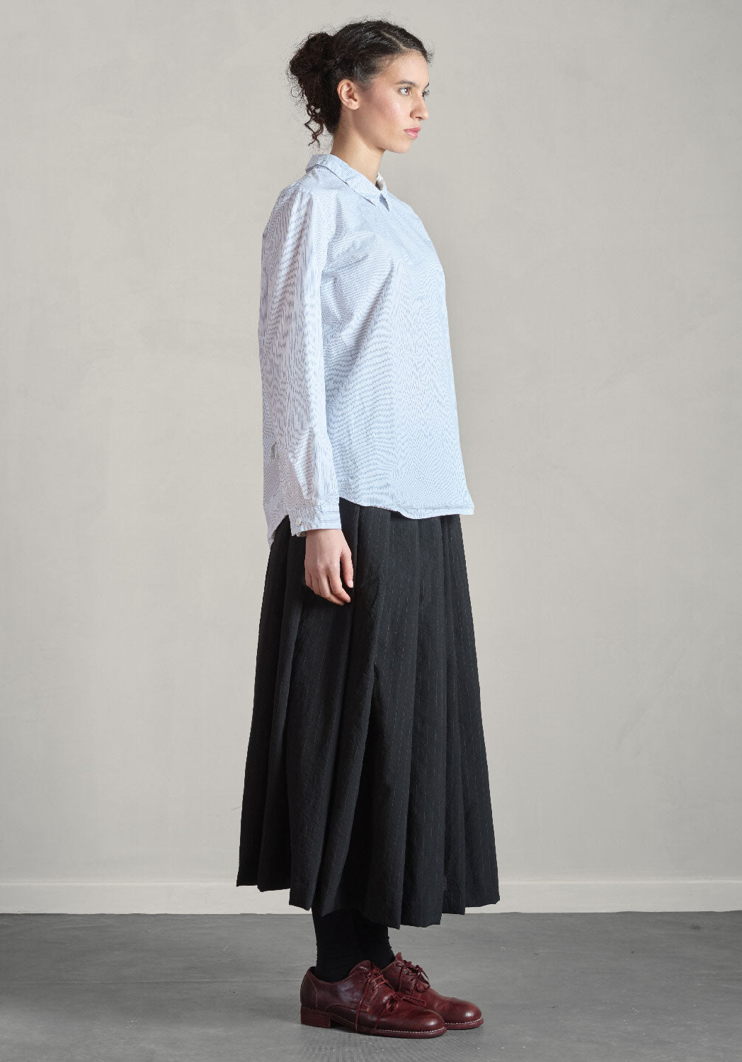 BERGFABEL - HANNA Shirt in Mini Blue Stripe
