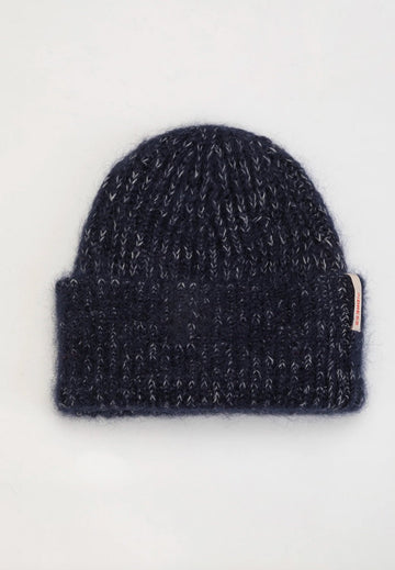 INDRESS - Knitted Hat in Navy/Pebble