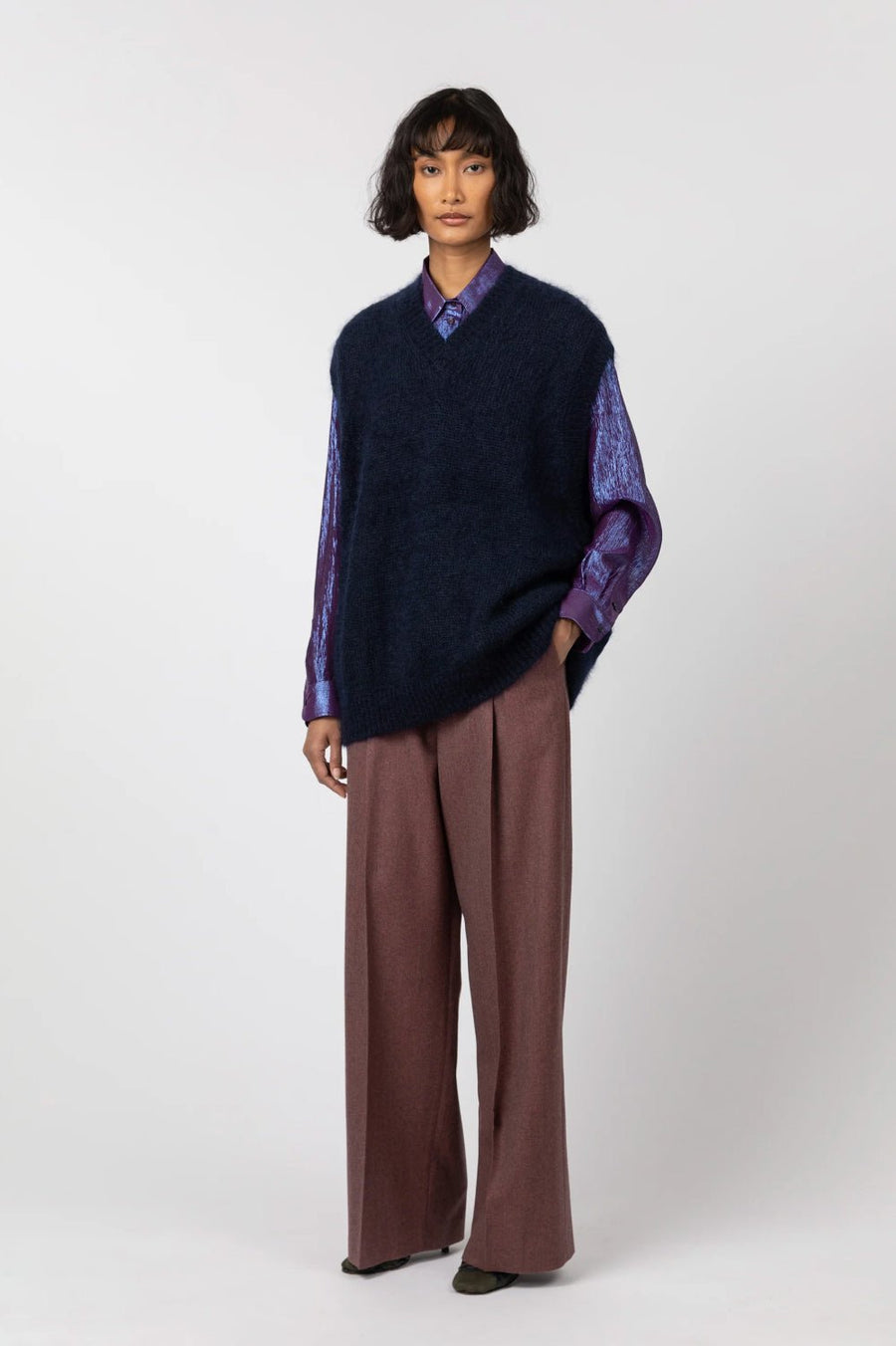 INDRESS - Hudson Sweater Vest in Navy