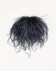 INDRESS - Feather Brooch/Headpiece in Prussian Blue