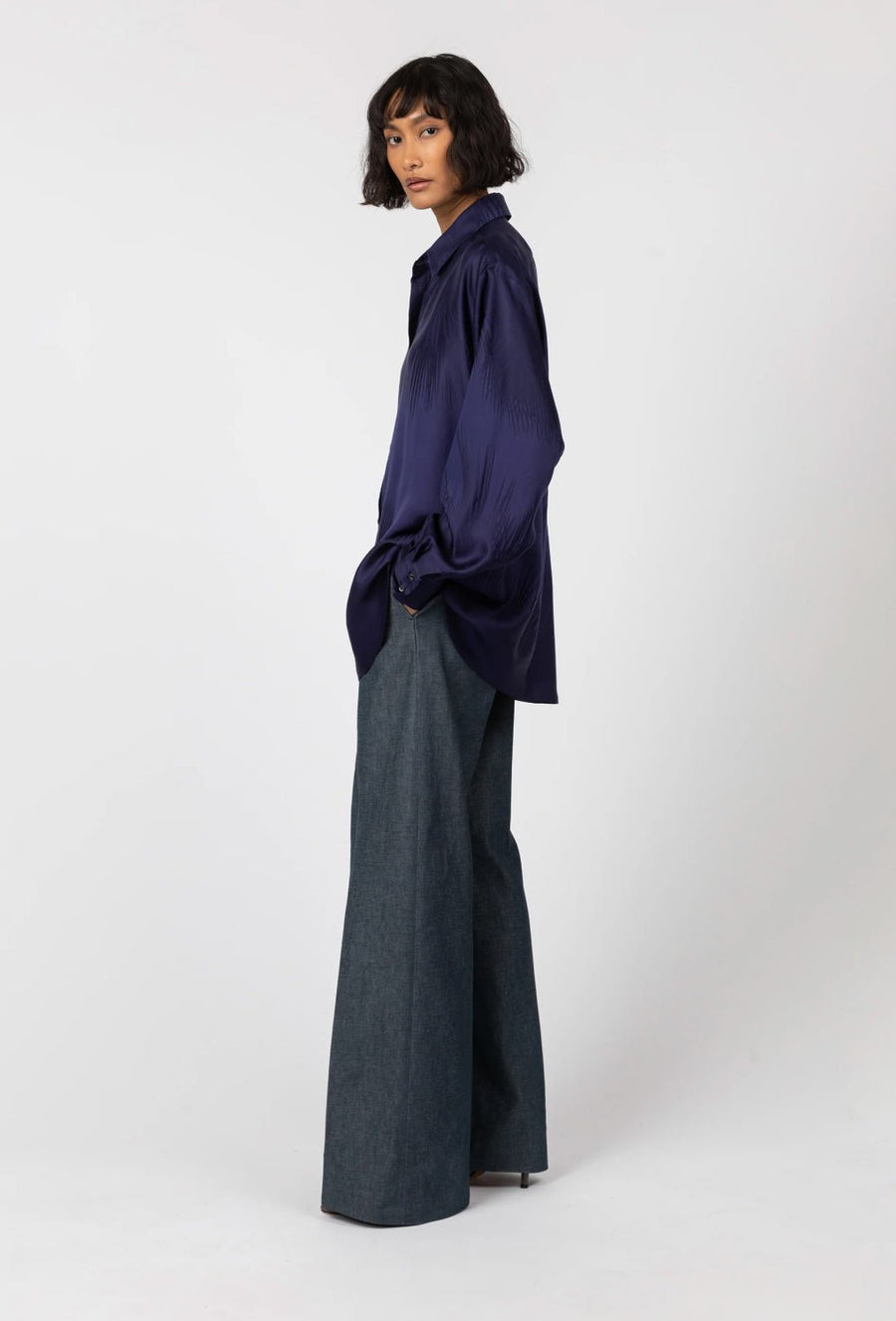INDRESS - Mekong Japanese Denim Pant in Dark Navy