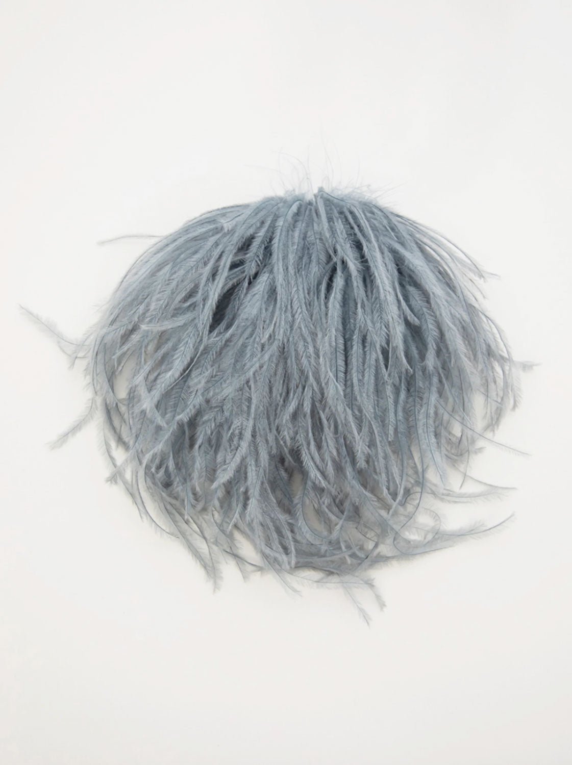 INDRESS - Feather Brooch/Headpiece in Aquamarine