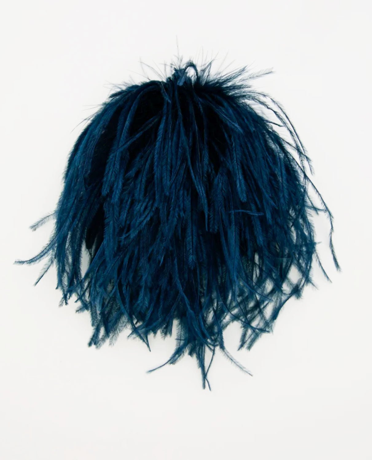 INDRESS - Feather Brooch/Headpiece in Deep Navy