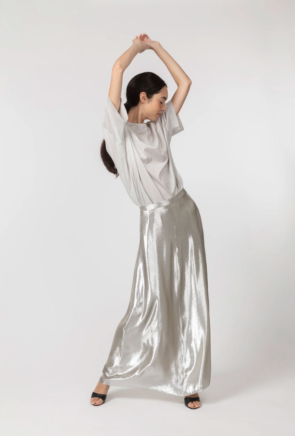 INDRESS - Canterbury Skirt in Silver