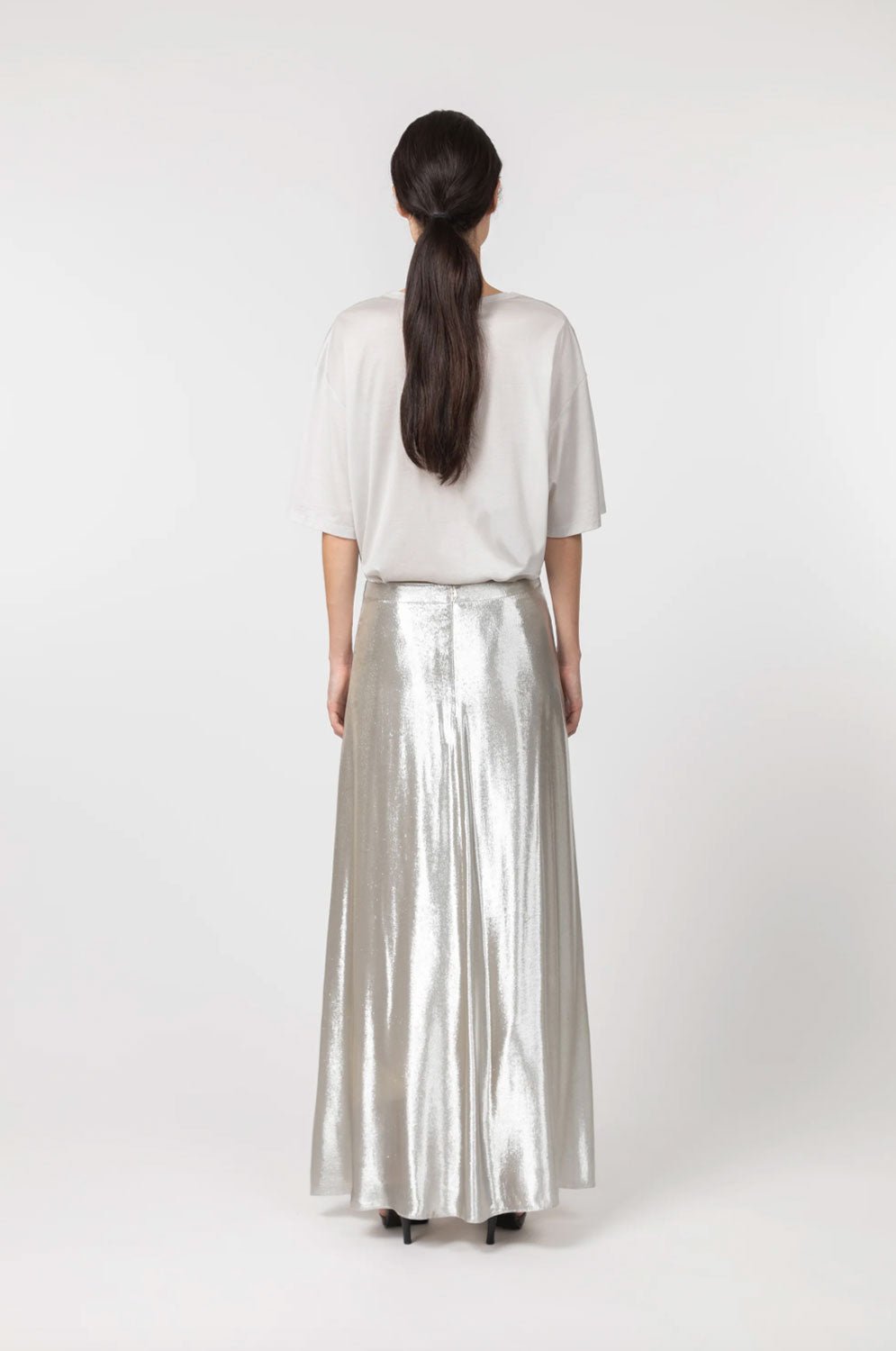 INDRESS - Canterbury Skirt in Silver