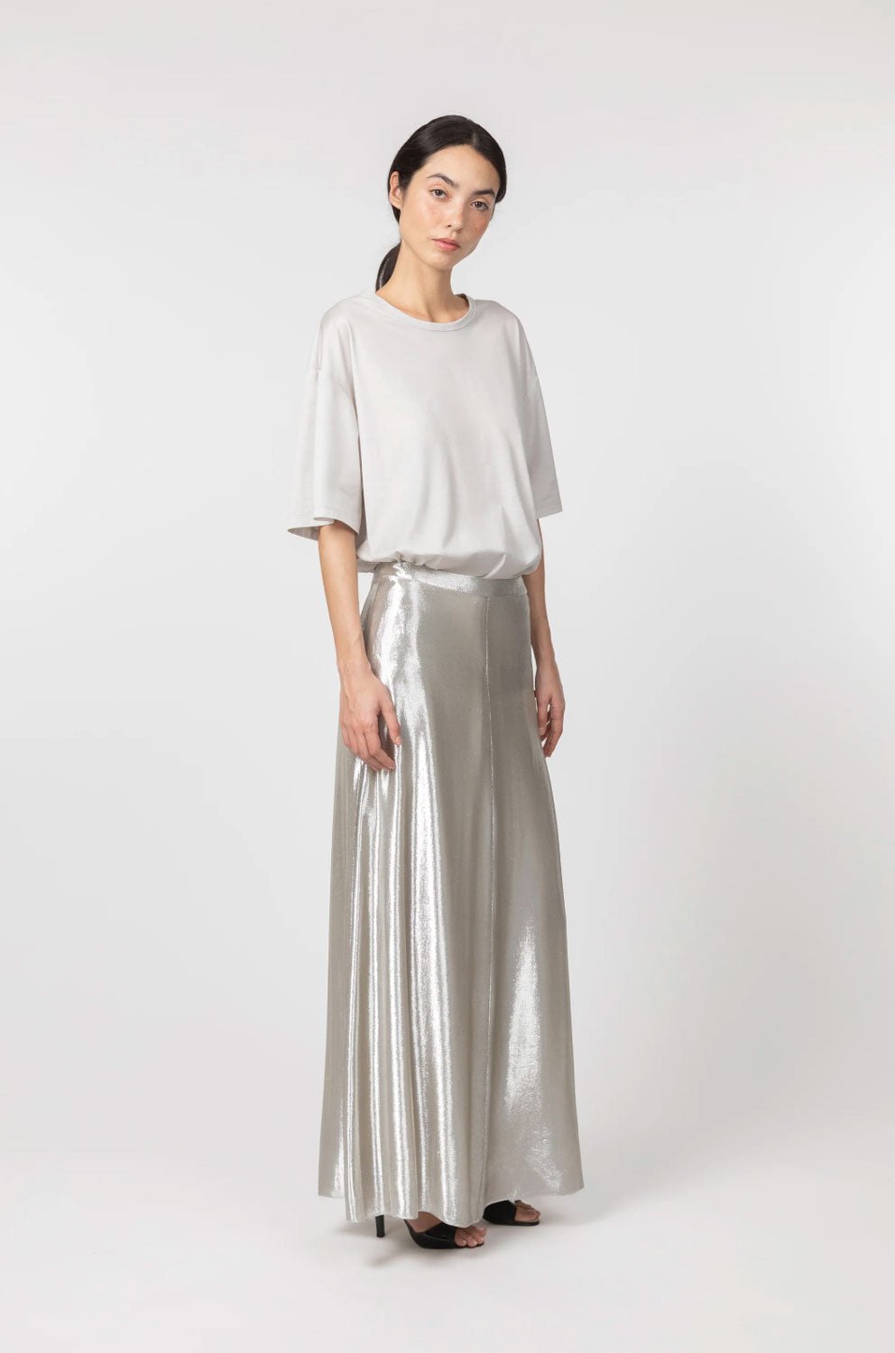 INDRESS - Canterbury Skirt in Silver