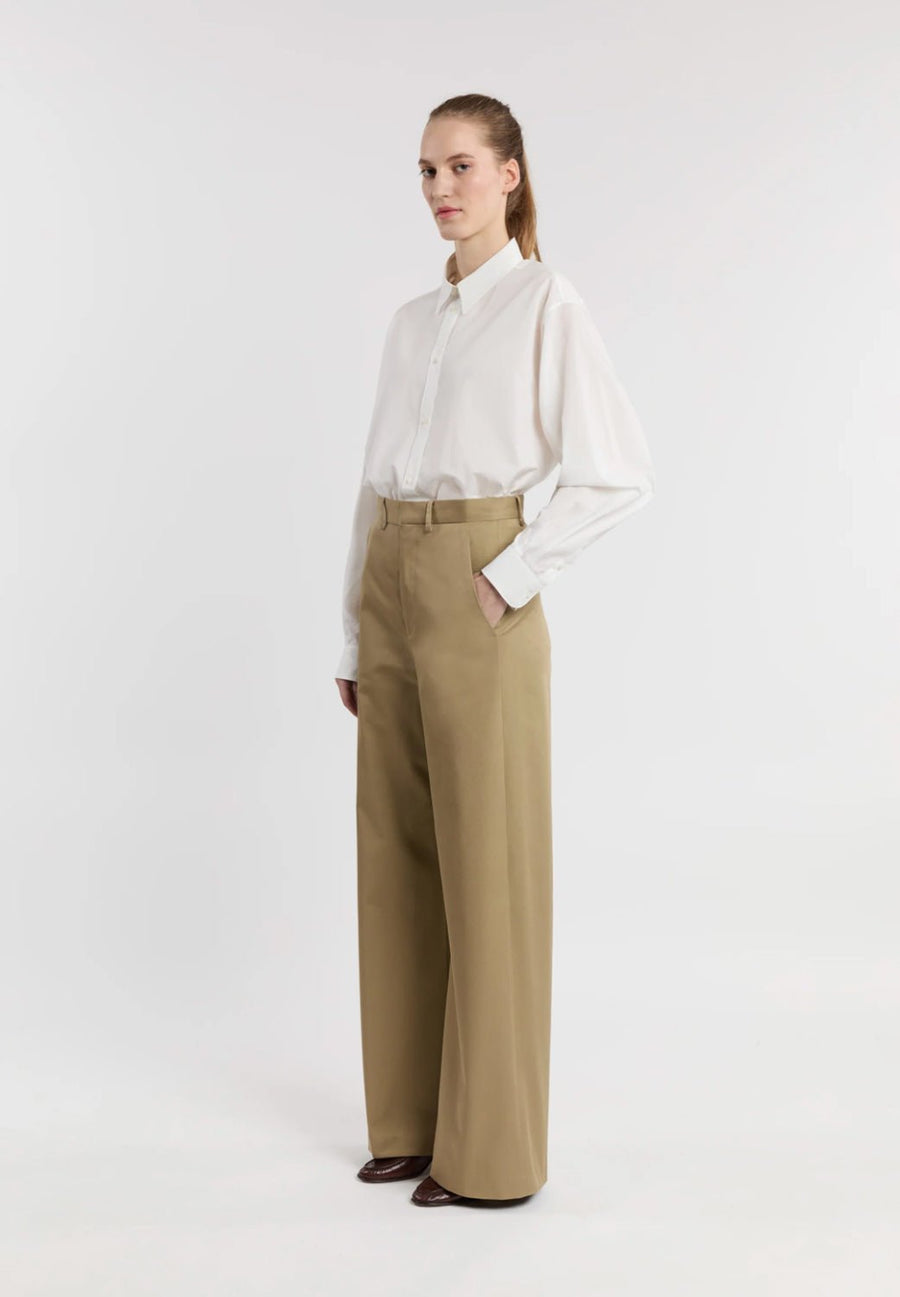 INDRESS - Poppy Japanese Denim Pants in Tan