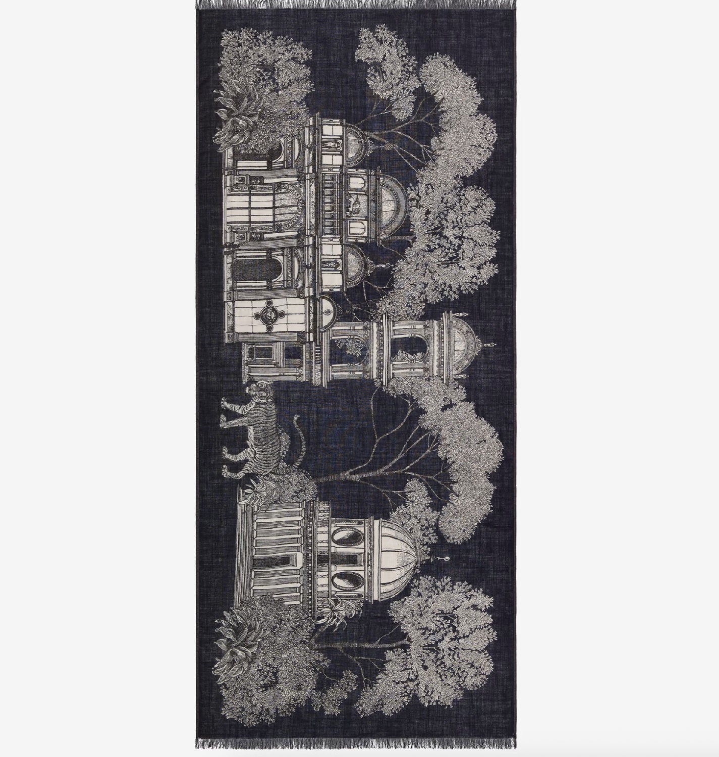INOUI EDITIONS - Scarf 80cm MIRAGE in BLACK