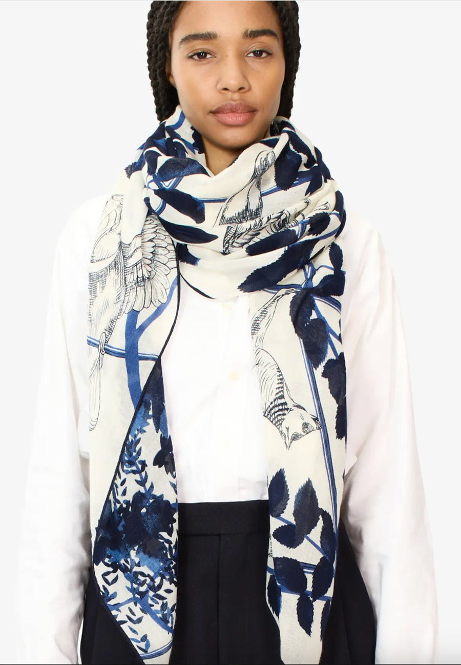 INOUI EDITIONS - 100 Paradisio Scarf in Blue