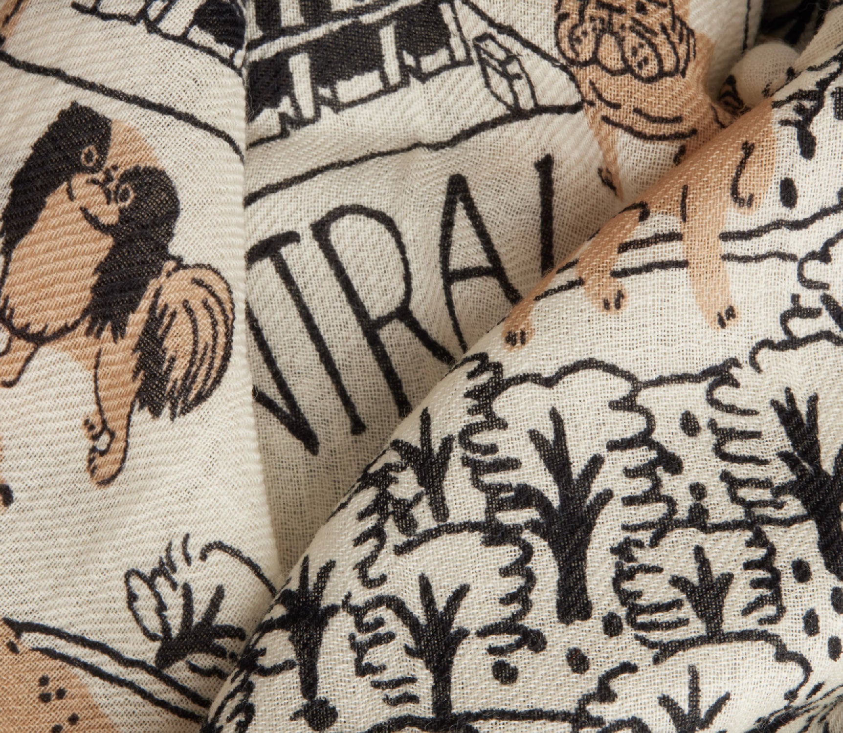 INOUI EDITIONS - Square Scarf 100 Central Park in White