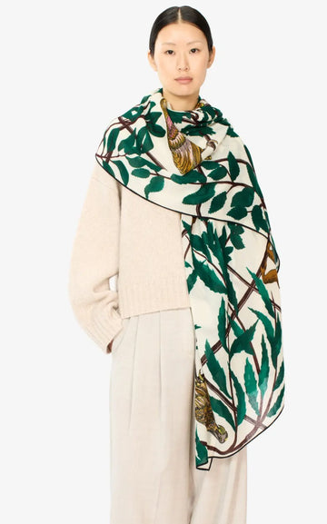 INOUI EDITIONS - 100 Paradisio Scarf in Green