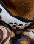 INOUI EDITIONS -130 Western Square Scarf in Brown