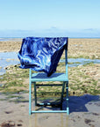 JOUME ATELIER - Silk Square Octopus Scarf in Blue