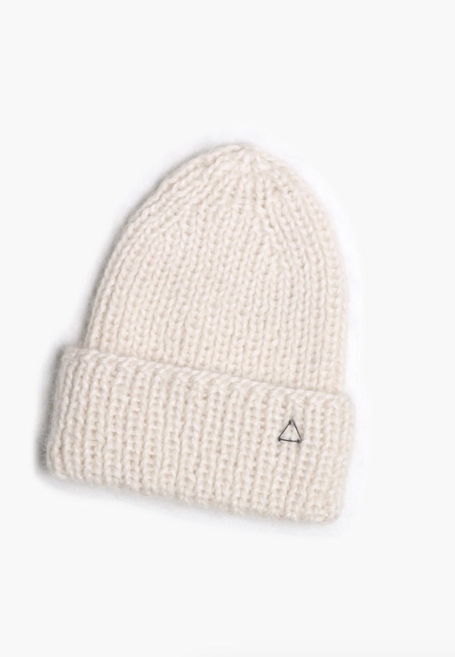 KARAKORAM - Knitted Soft Chunky Hat in Ivory