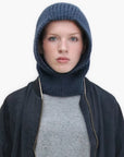 KARAKORAM - Knitted Hood/Balaclava in Navy