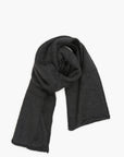 KARAKORAM - Suri Alpaca Knitted Scarf in Black
