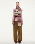 LA FETICHE - KEATON Neon Fairisle V-Neck Vest in Multico