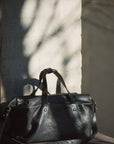 LIHANN GEORGE - Matte Natural Grain Leather LILI Bag in Black