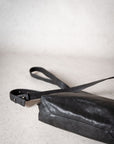 LIHANN GEORGE - Matte Natural Grain Leather SIENI Bag in BLACK
