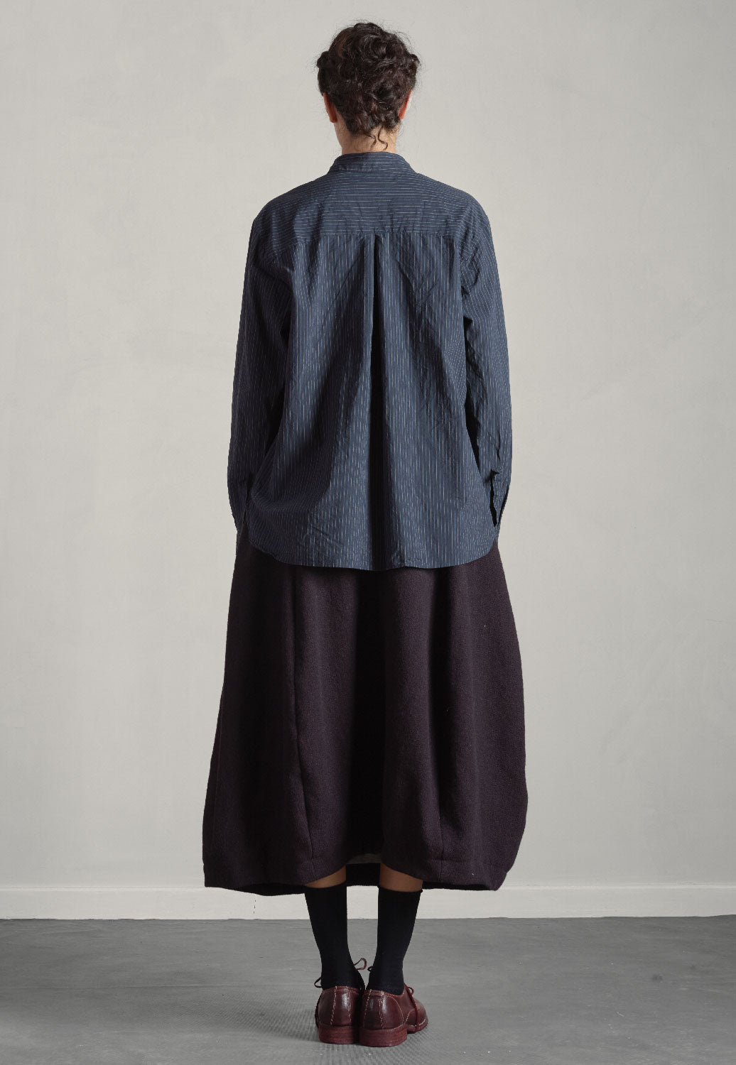 BERGFABEL - Loose Tyrol Shirt in Black Stripe