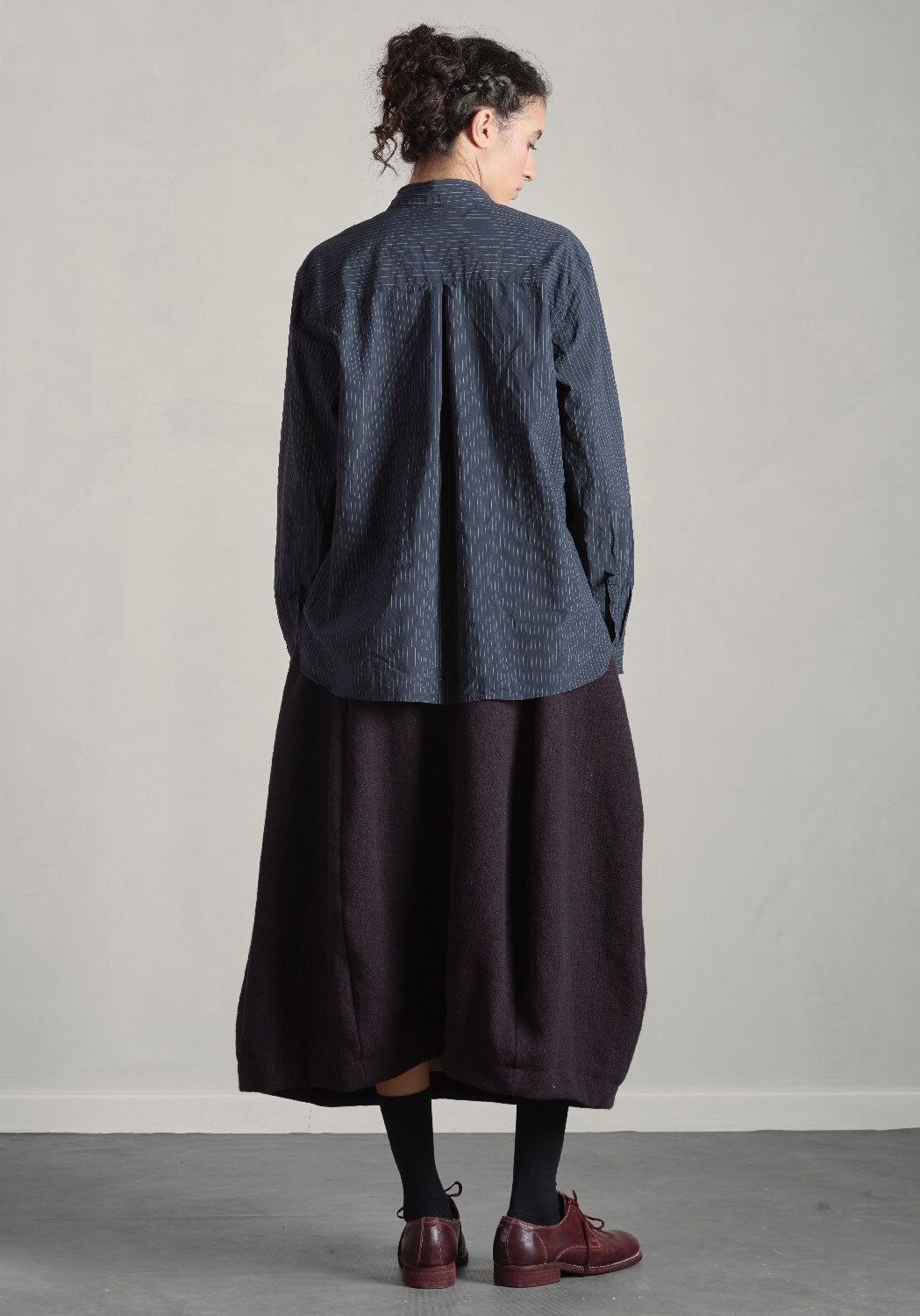 BERGFABEL - Loose Tyrol Shirt in Black Stripe