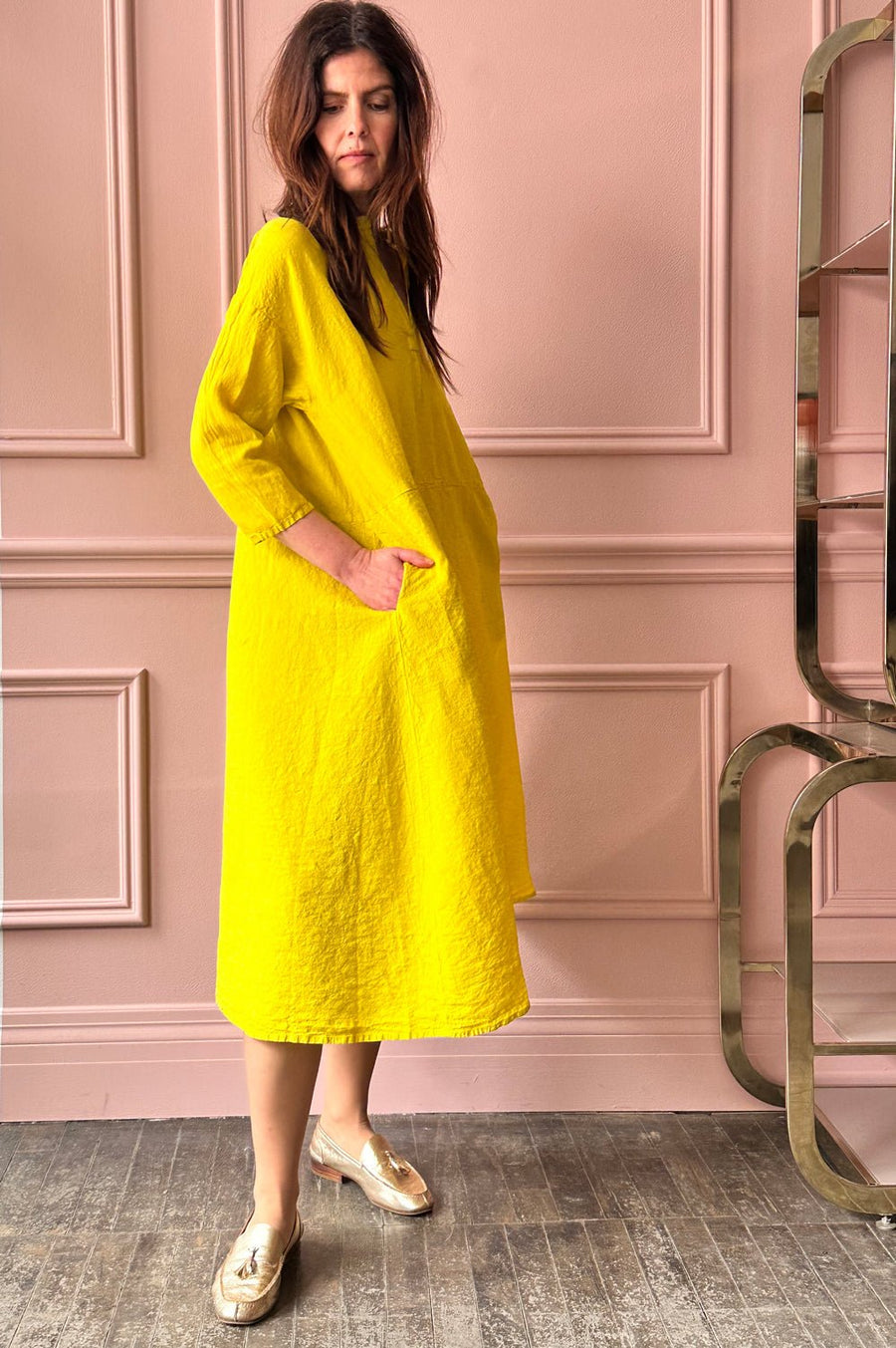 MANUELLE GUIBAL - Mao Dress Yilin in Flash