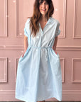 MANUELLE GUIBAL - Dress WigWi in Chlorash Blue