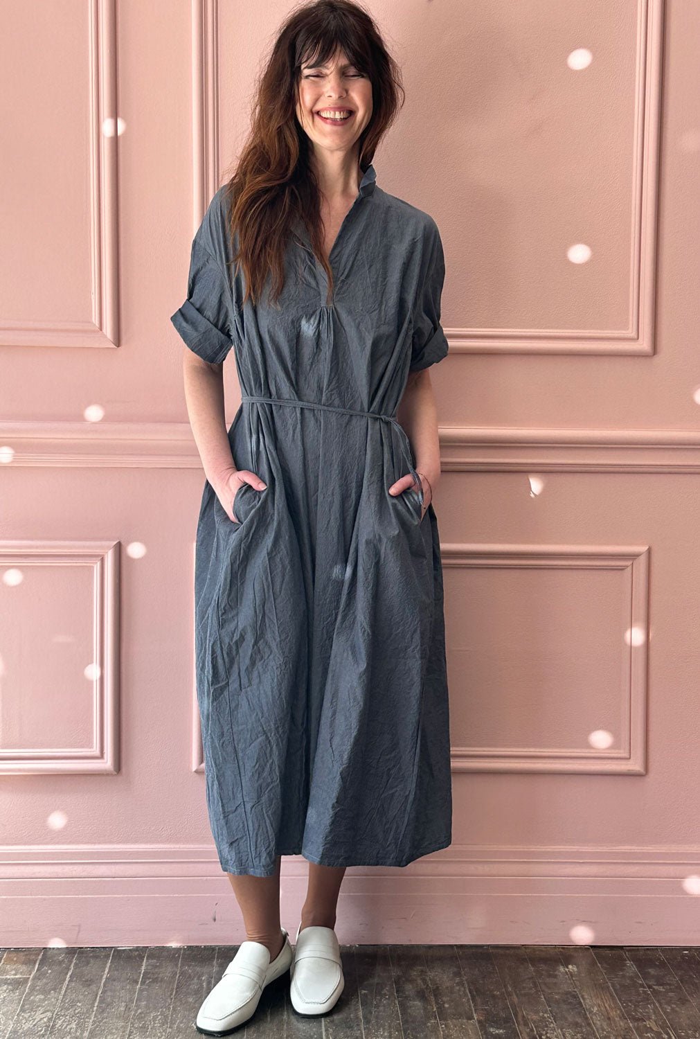 MANUELLE GUIBAL - Loomi Dress in Denim Blue