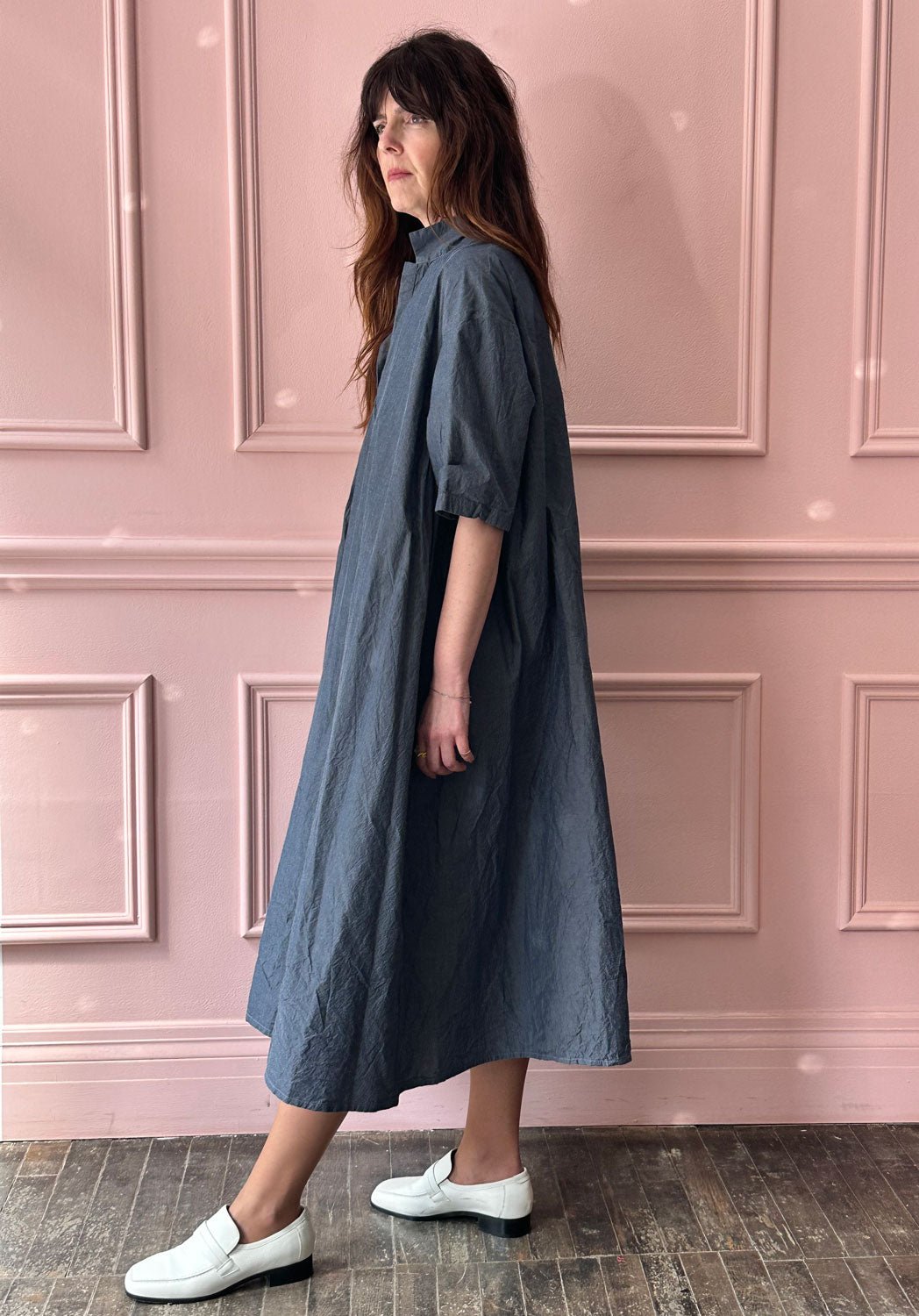 MANUELLE GUIBAL - Loomi Dress in Denim Blue