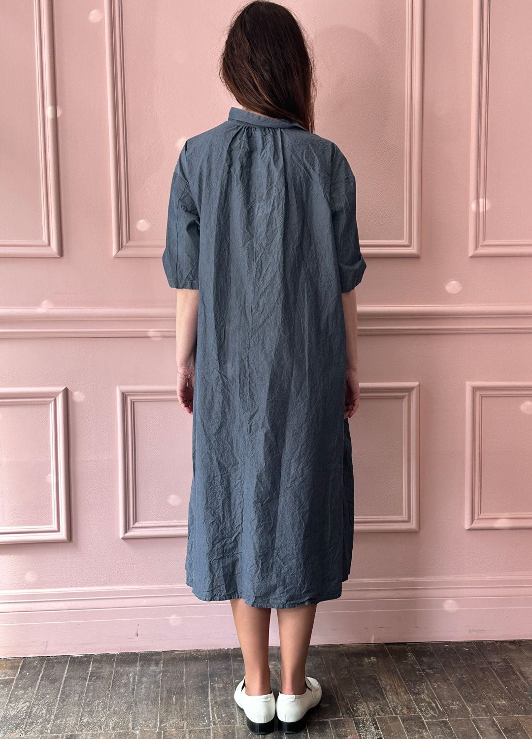 MANUELLE GUIBAL - Loomi Dress in Denim Blue