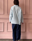 MANUELLE GUIBAL - Big Shirt Wigwi in Chlorash Blue