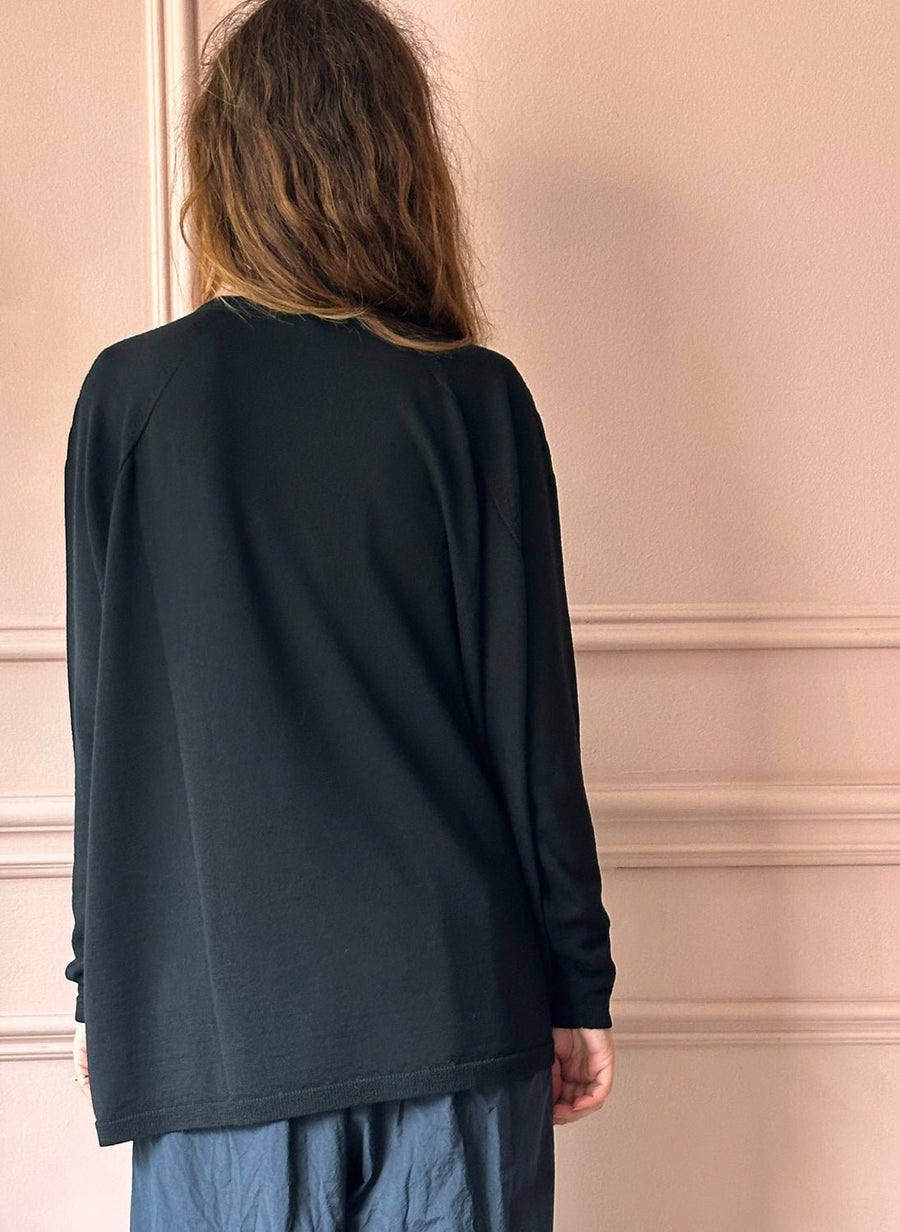 MANUELLE GUIBAL - Knit Sweater YAL in BLACK