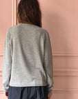 MANUELLE GUIBAL - Knit Sweater HOB in LICHEN GREY